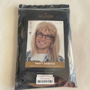 AllAura Party Sidekick Wig & Glasses Set